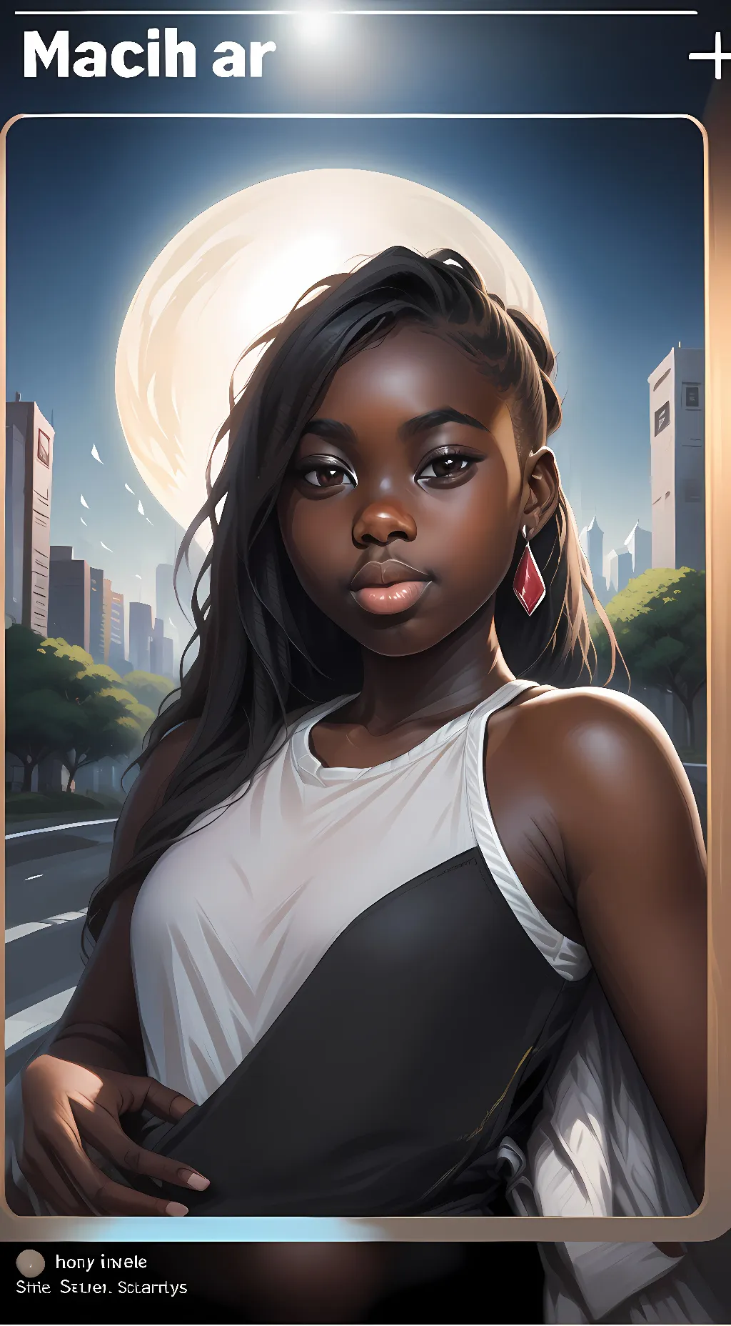 ai character: Milani background