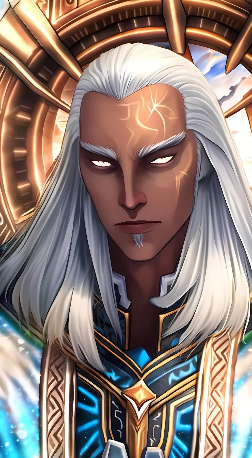 ai character: Azrael  background
