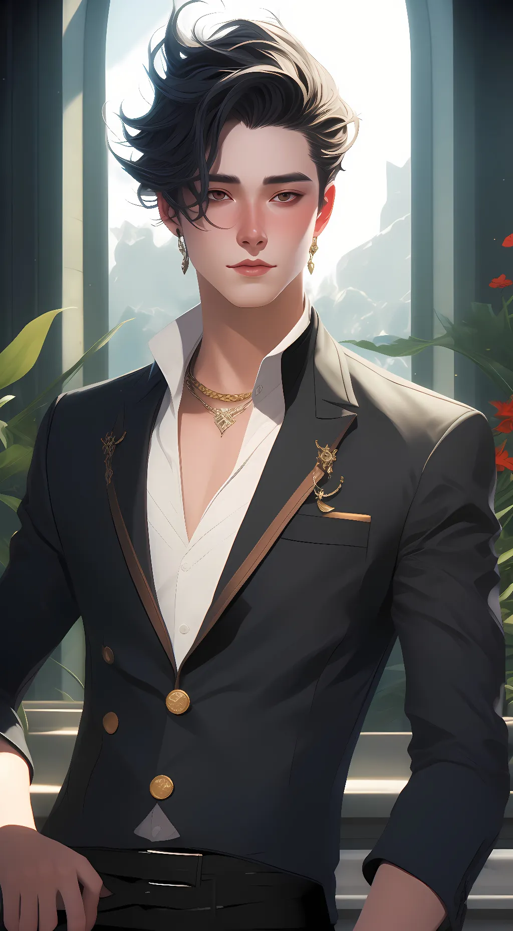 ai character: Ghost background
