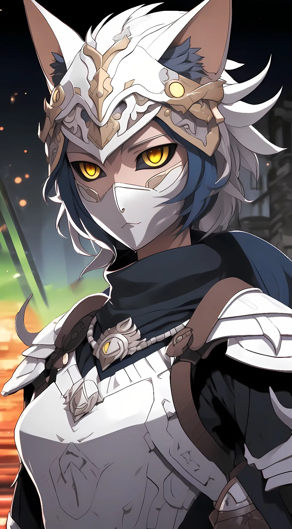 ai character: Aria (anime style) background