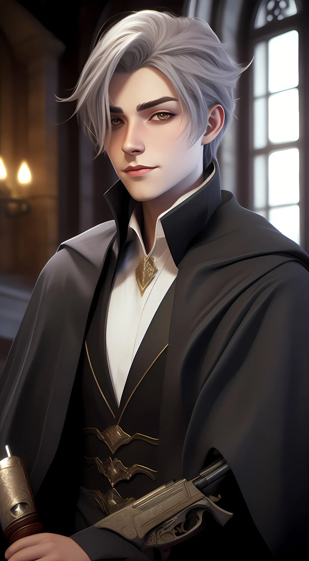 ai character:  Stark background