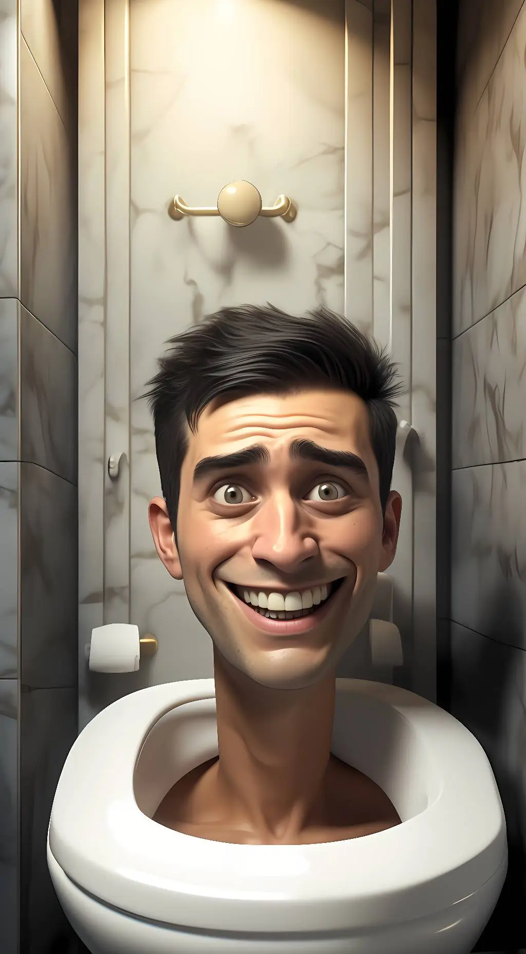 ai character: Skibidi toilet background