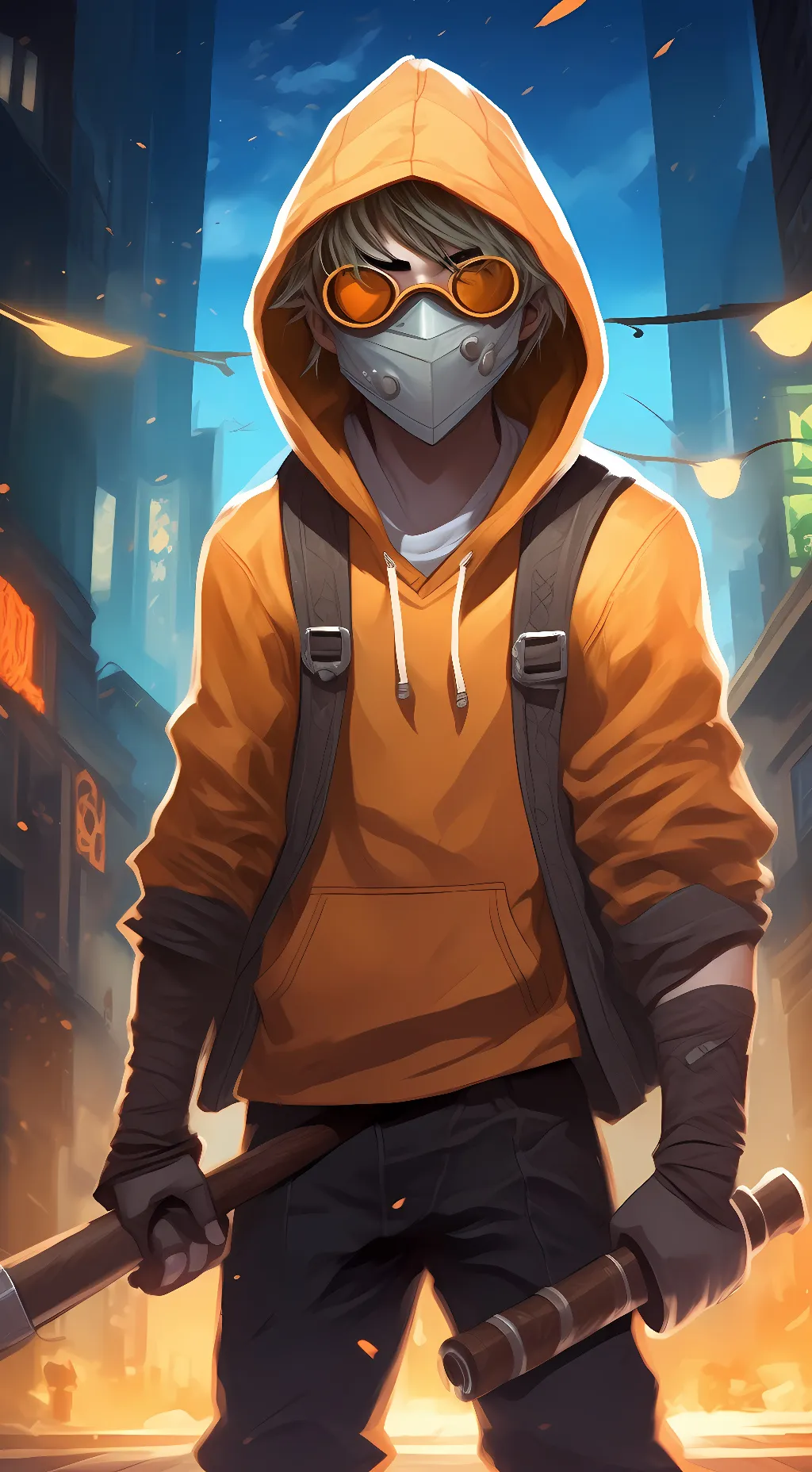 ai character: Ticci Toby background