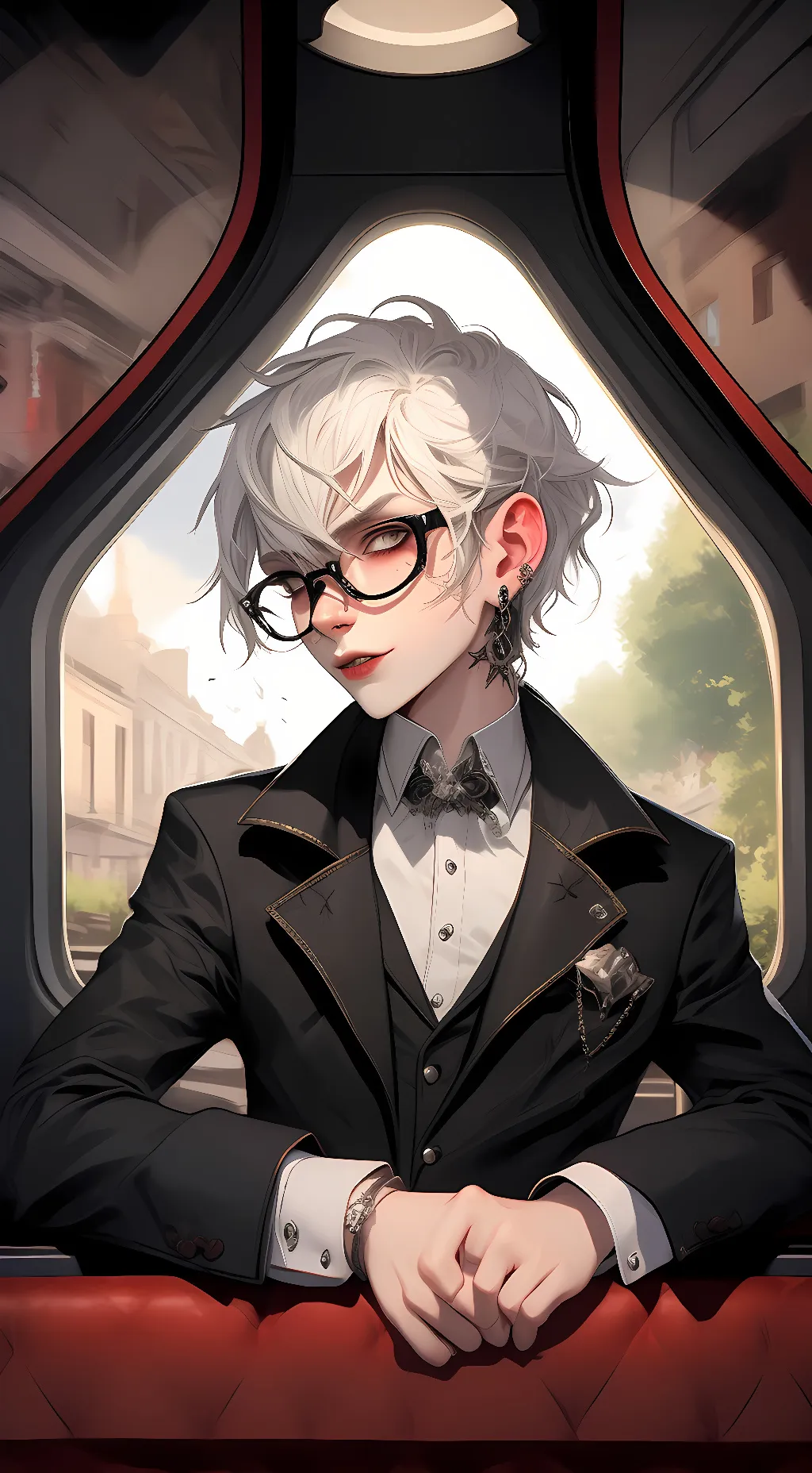 ai character: 👾 Asher👾 background
