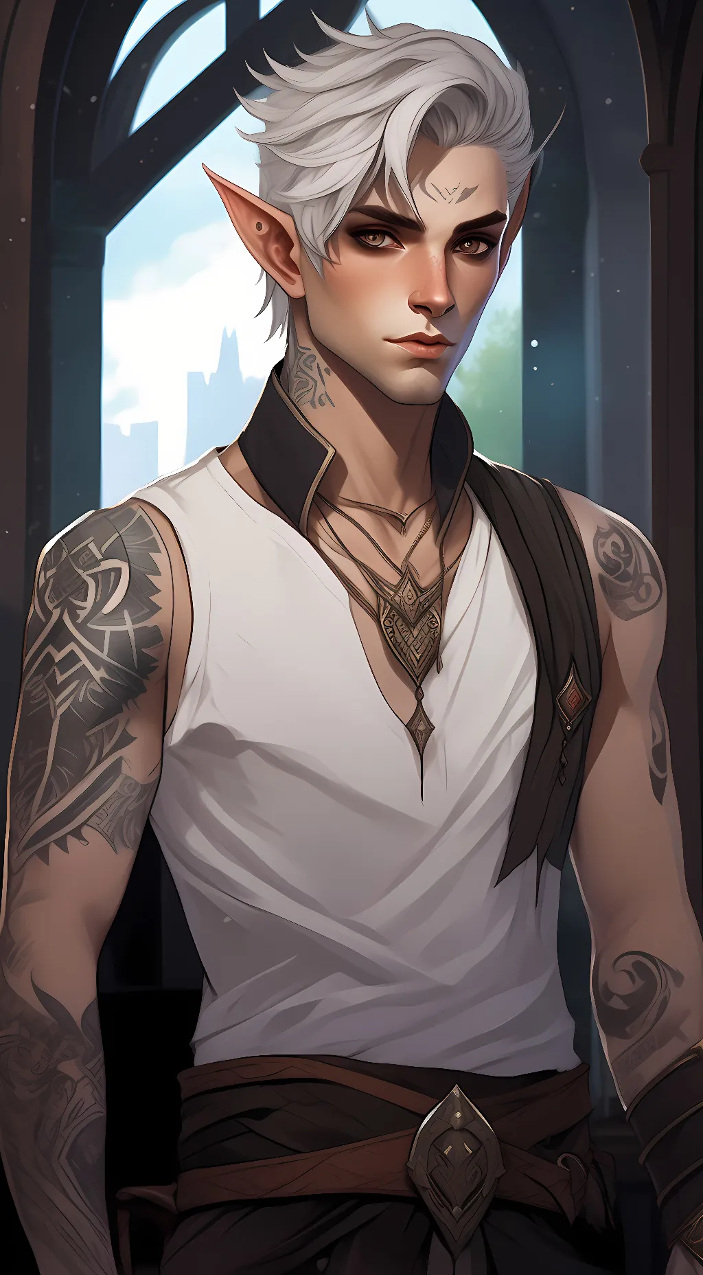 ai character: Caelum  background
