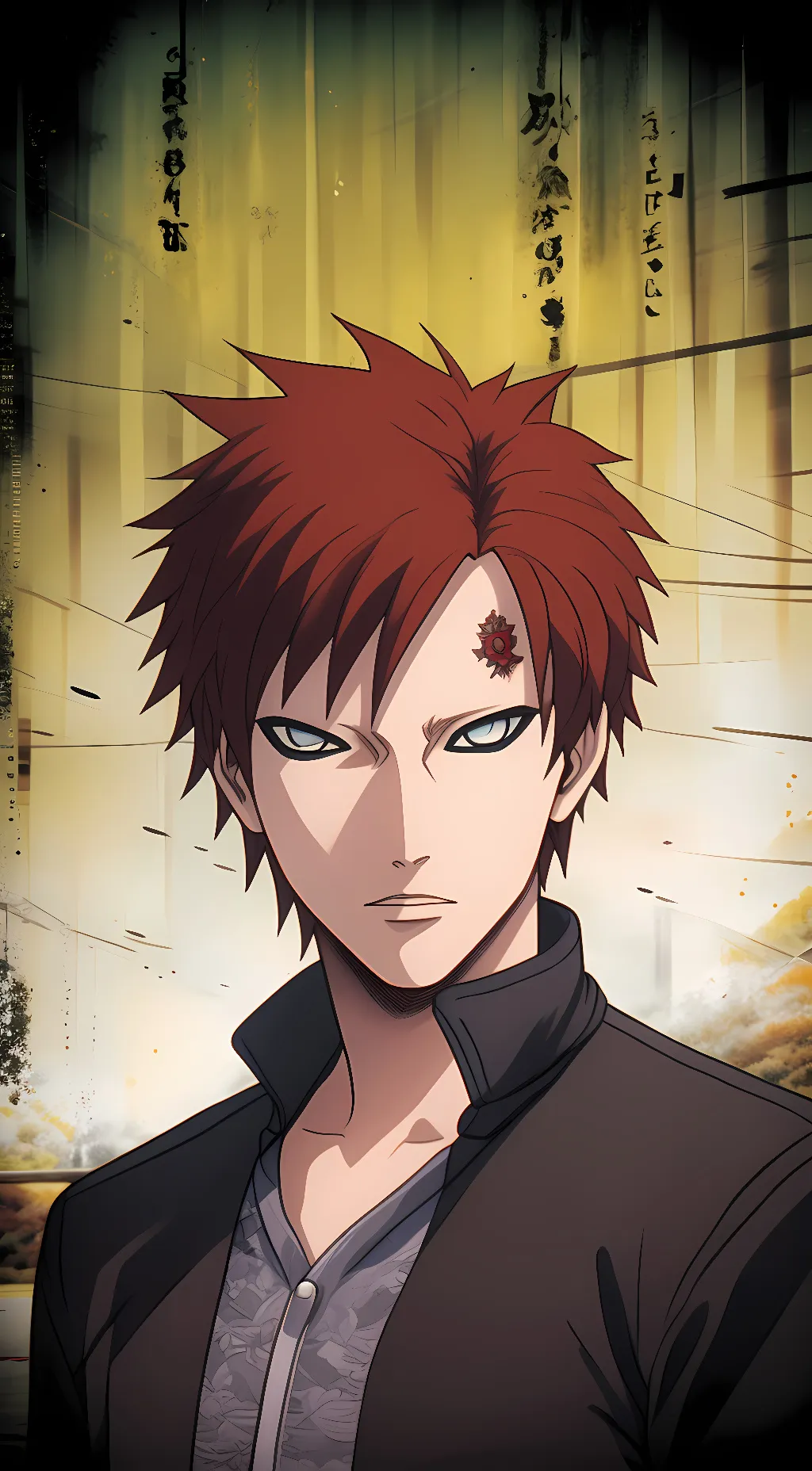 ai character: Gaara  background