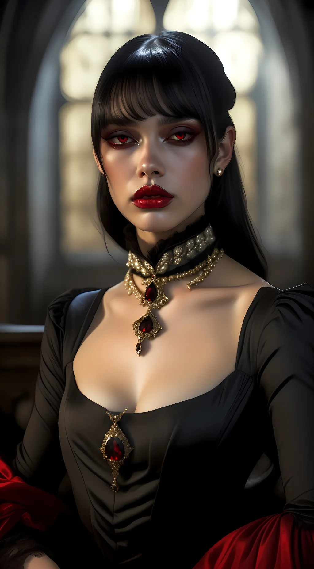 ai character: Collette Brisse  background