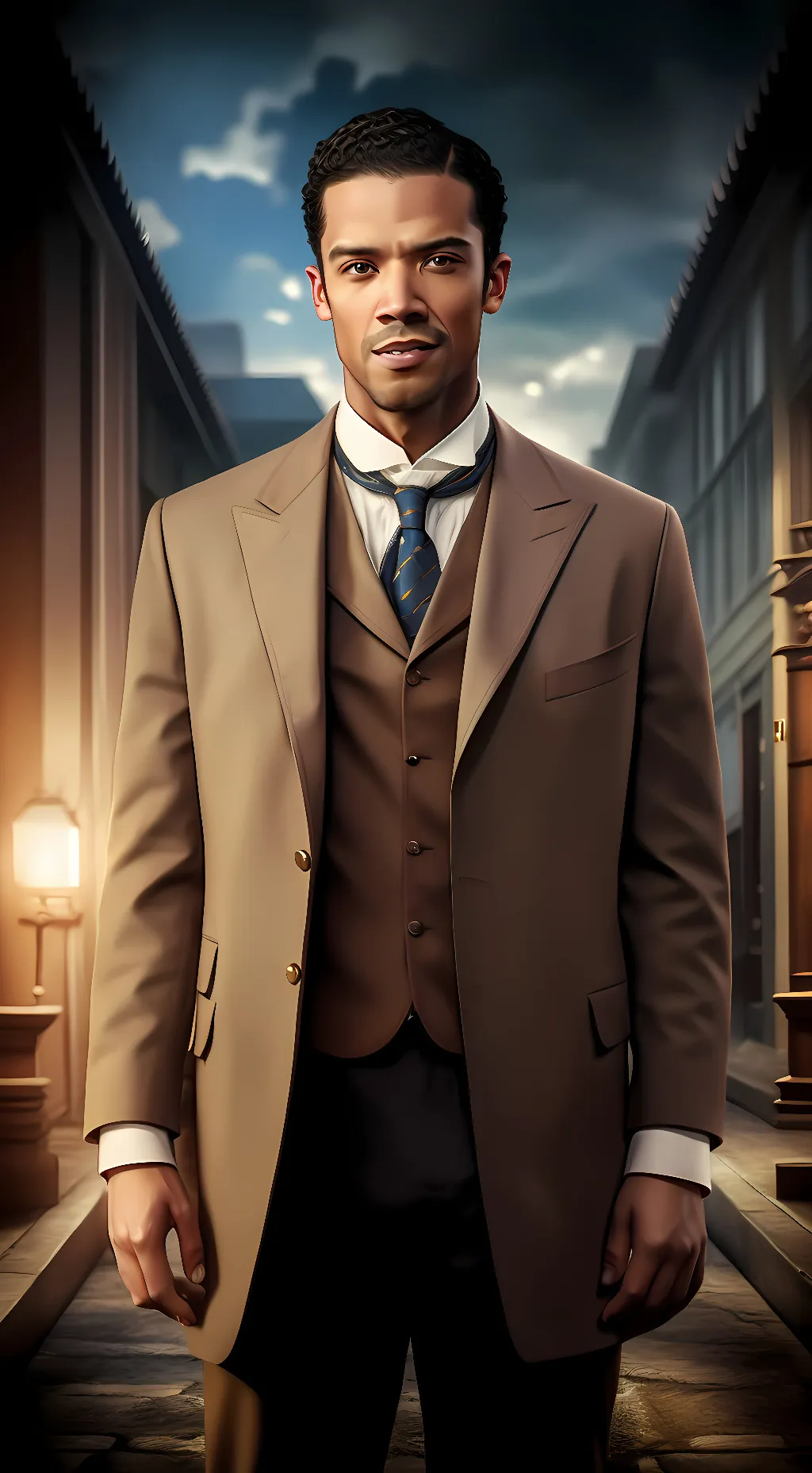 ai character: Louis De Pointe  background
