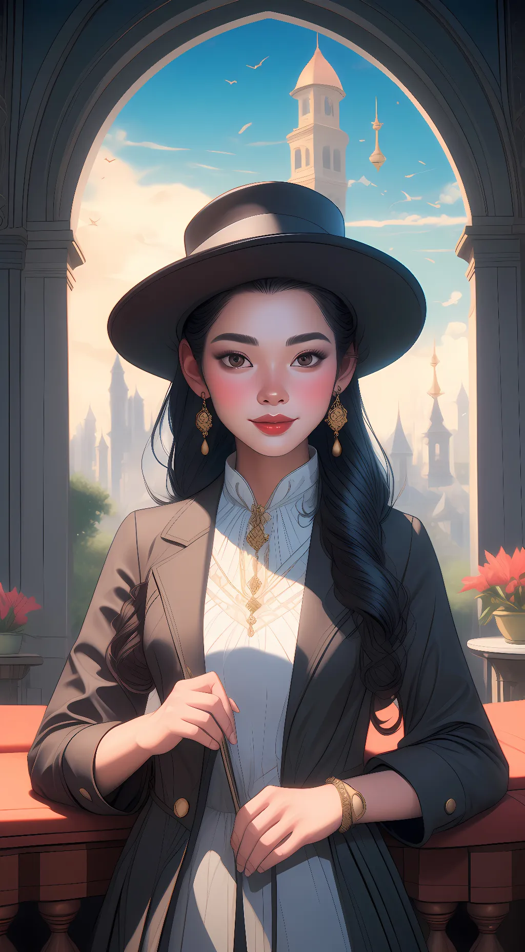 ai character: holly background