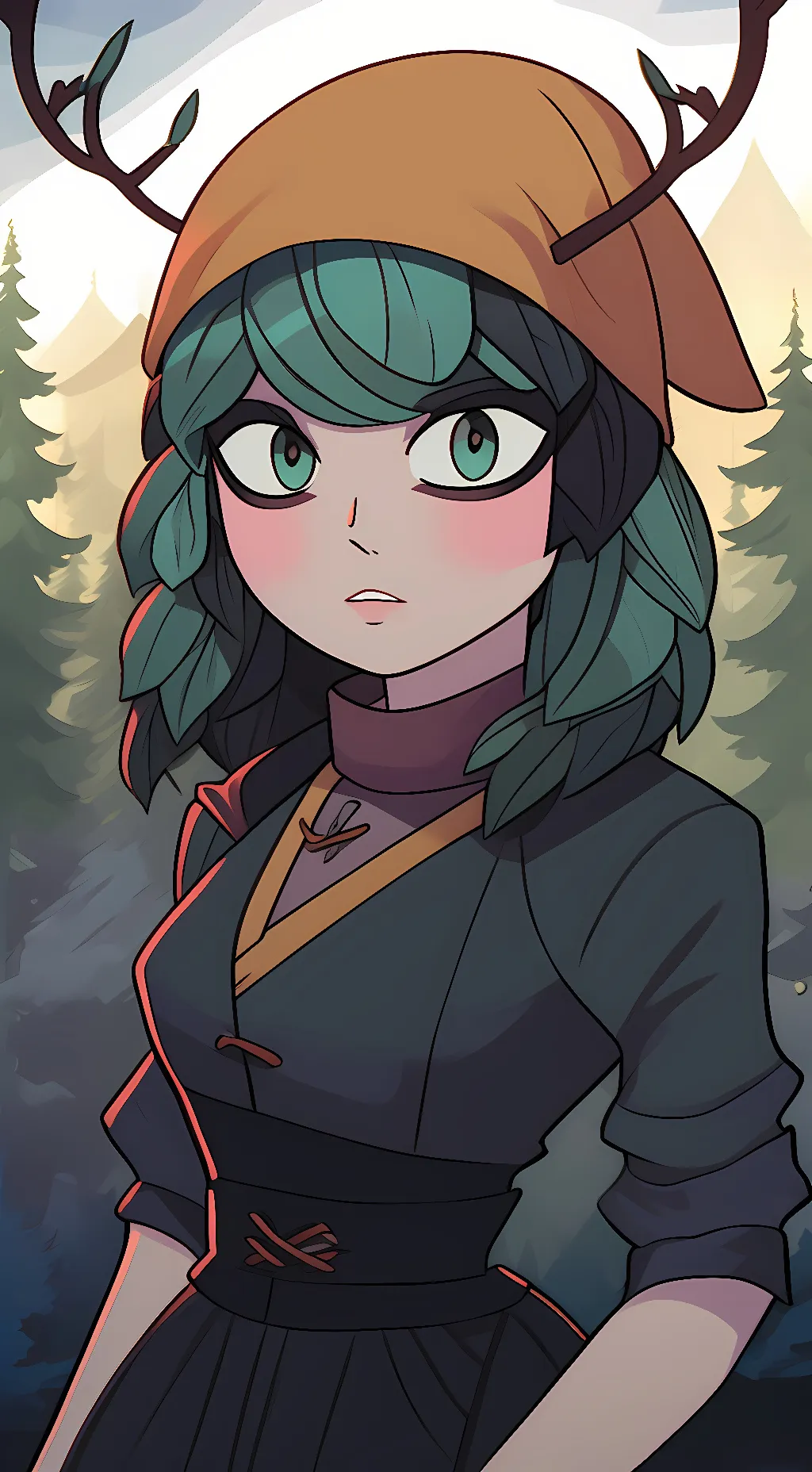 ai character: Huntress Wizard background