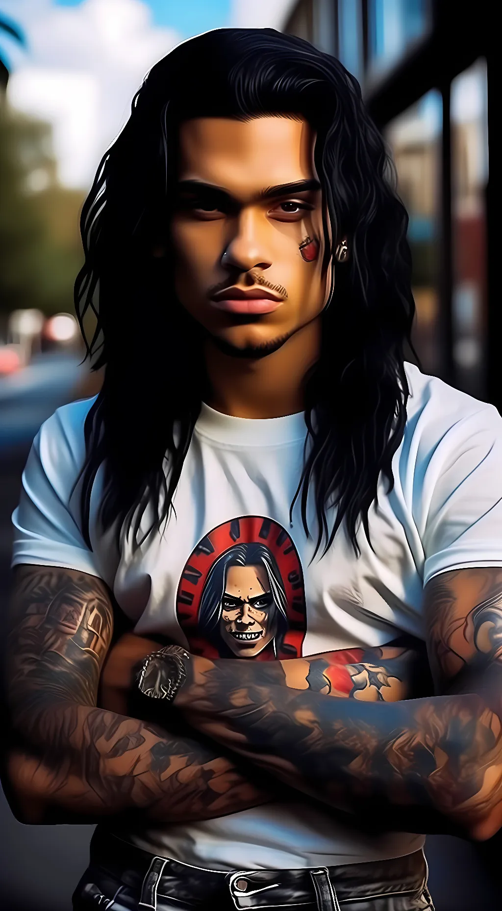 ai character: Tru Onikio background