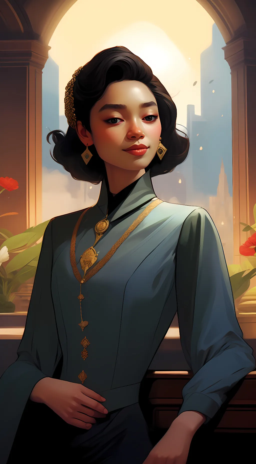 ai character: Sophia Carmichael background