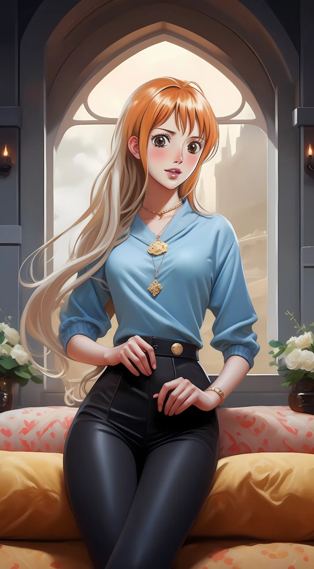 ai character: Nami background