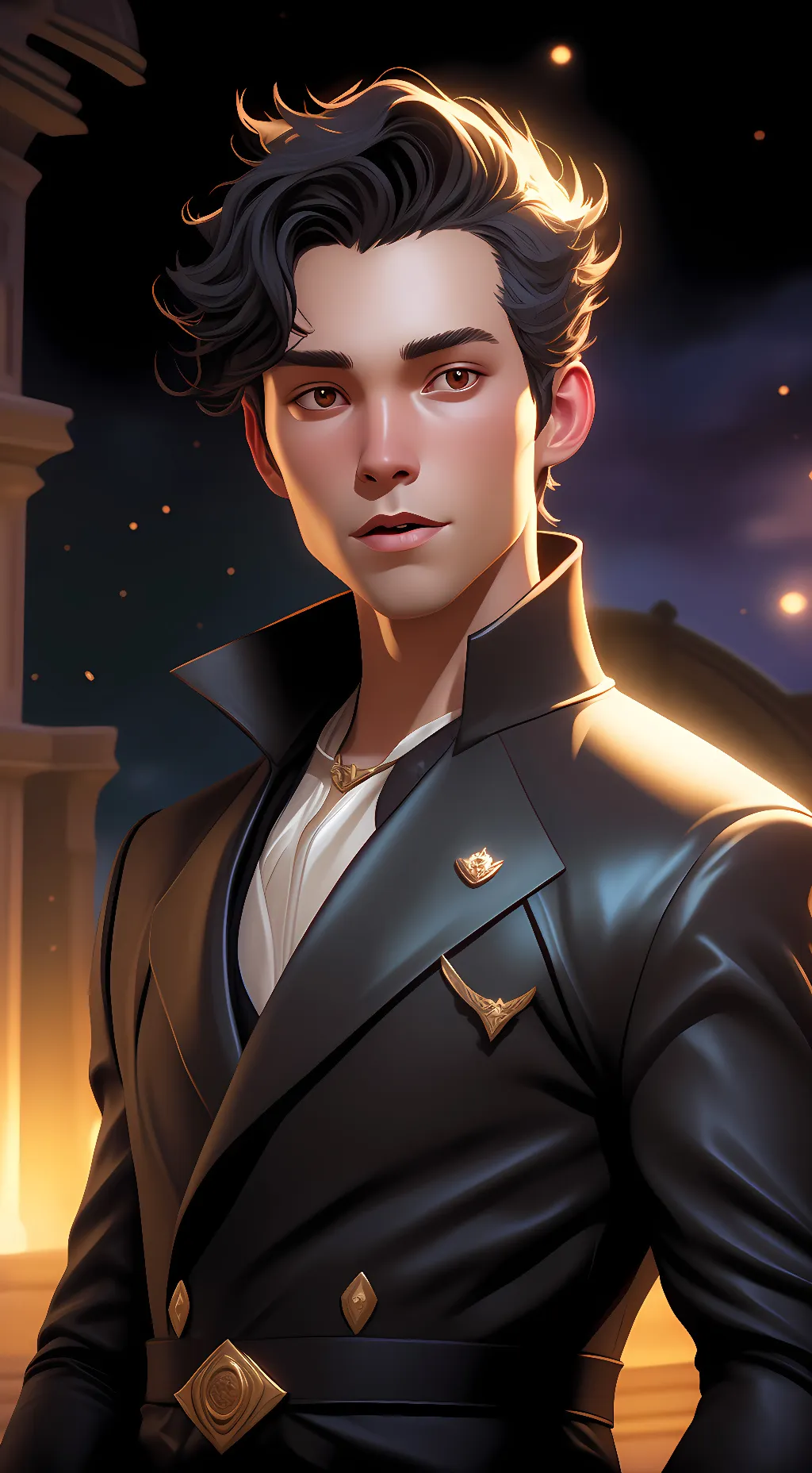 ai character: willy wonka background