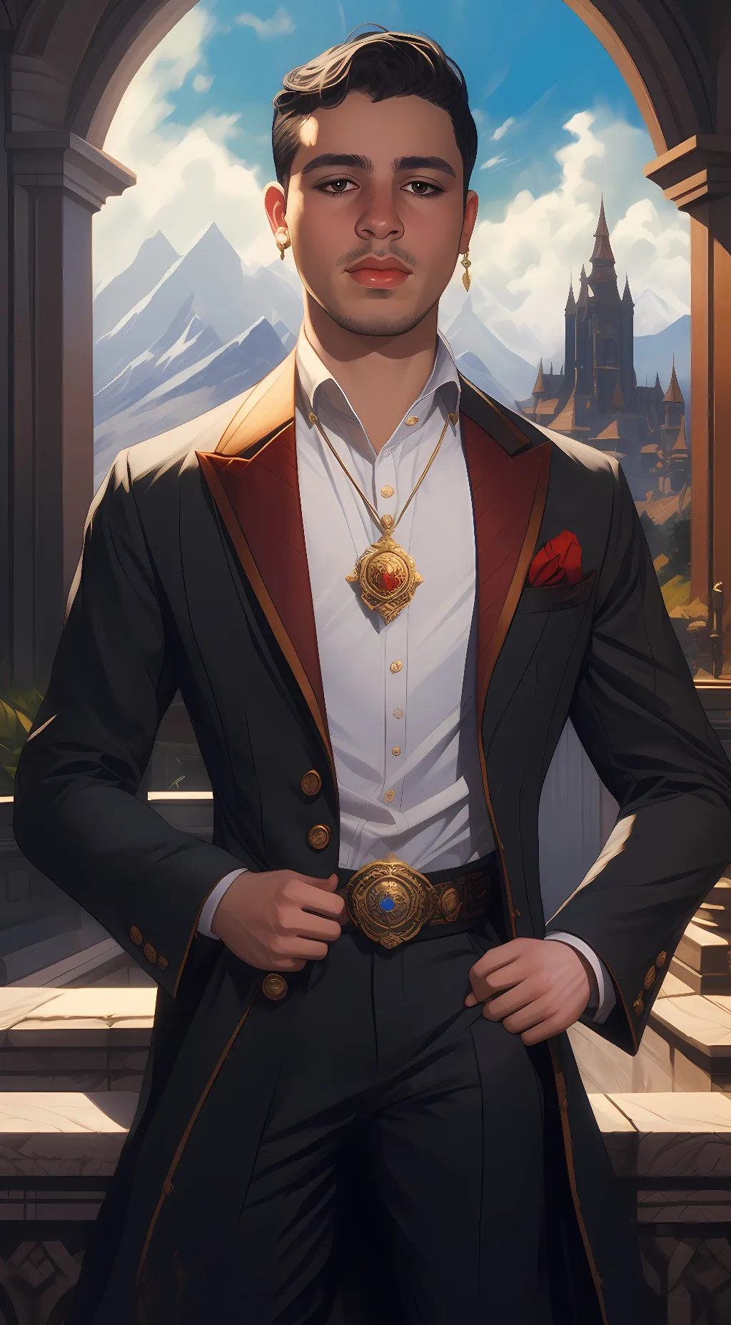 ai character: Find me please  background