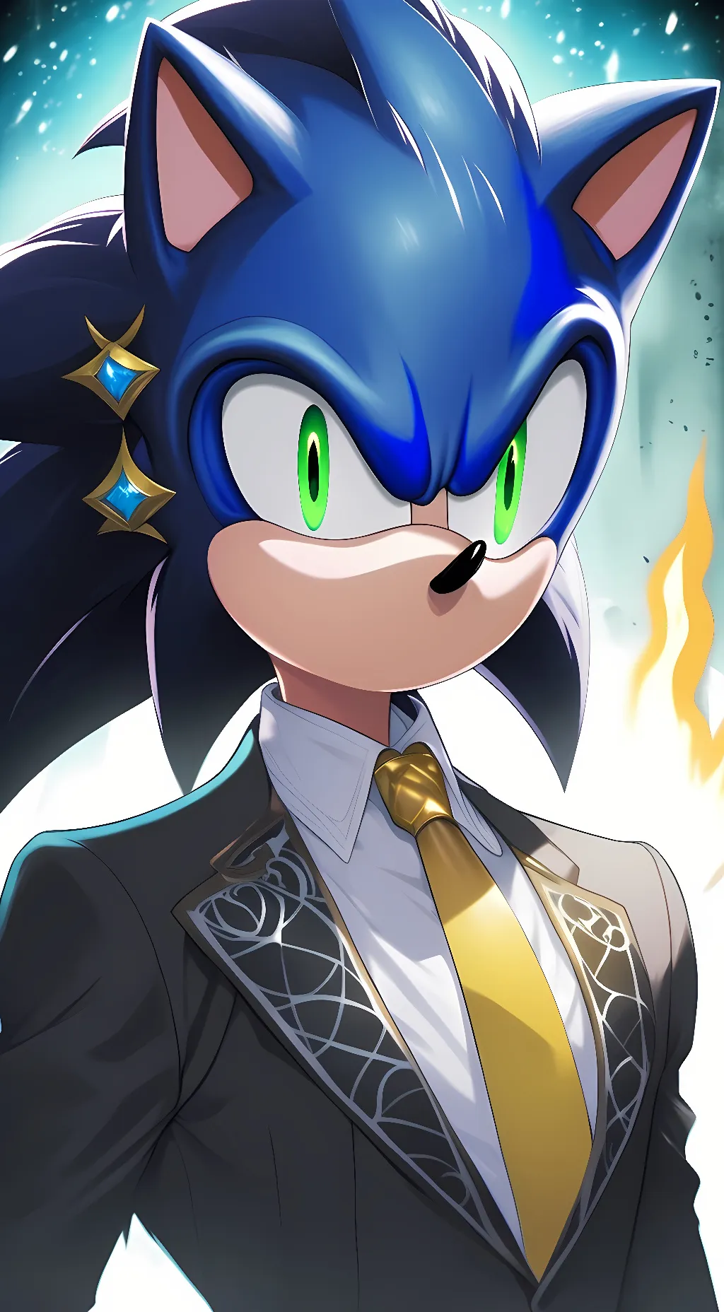 ai character: Fire.exe (Sonic) background
