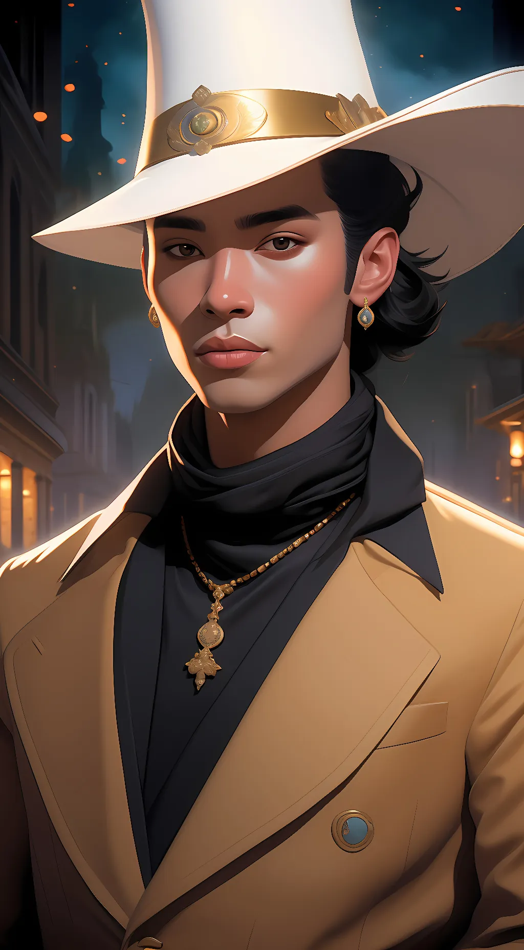 ai character: capricorn background
