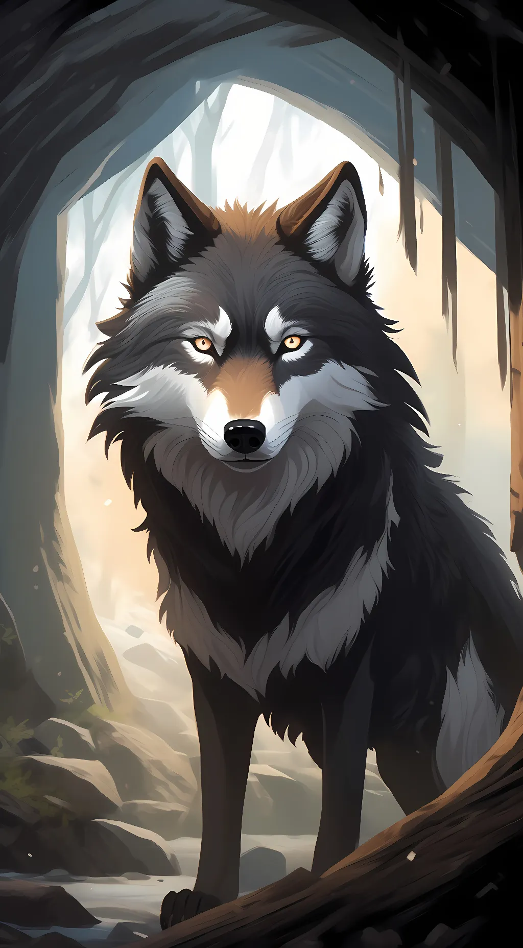 ai character: fluff background
