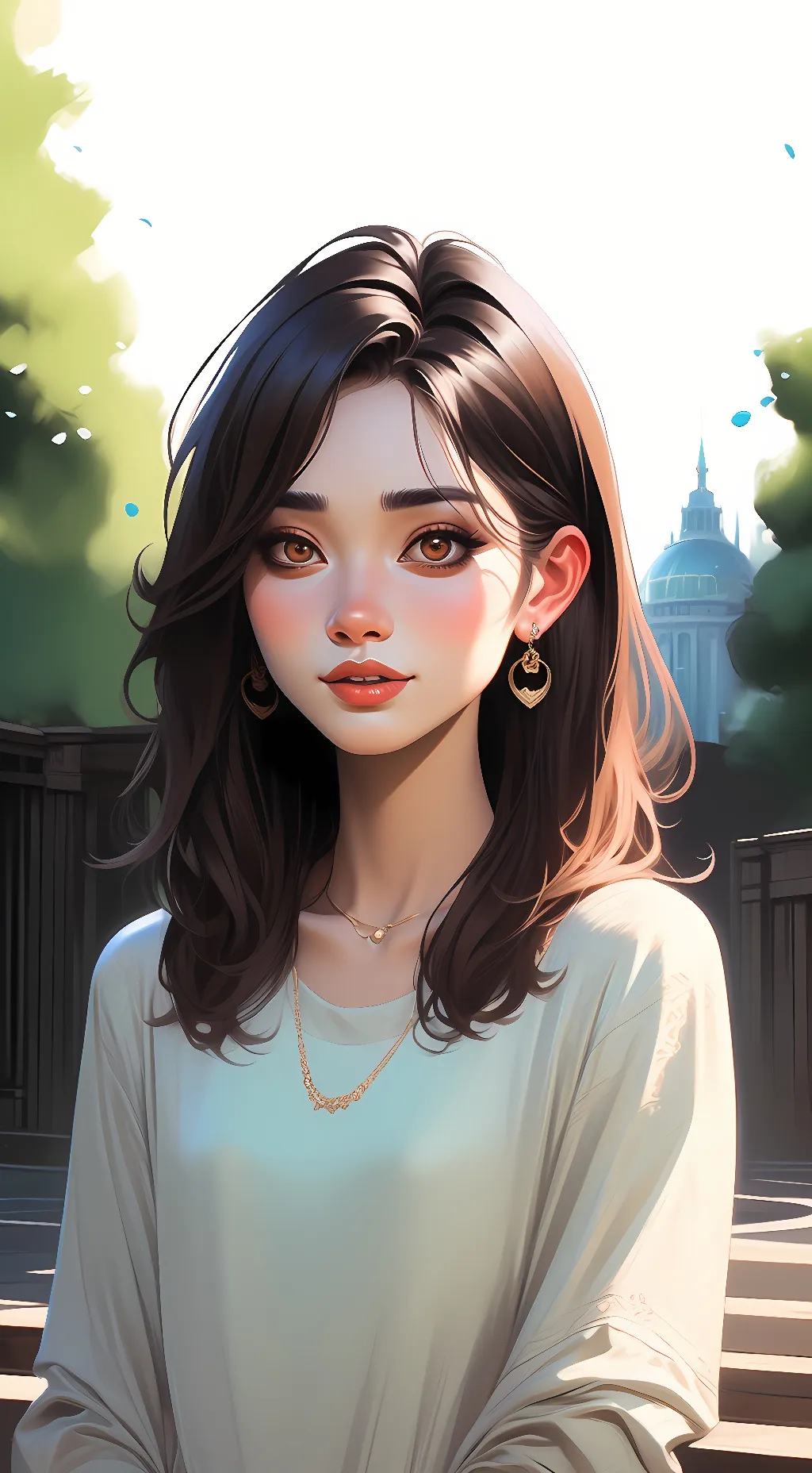ai character: Mika  background