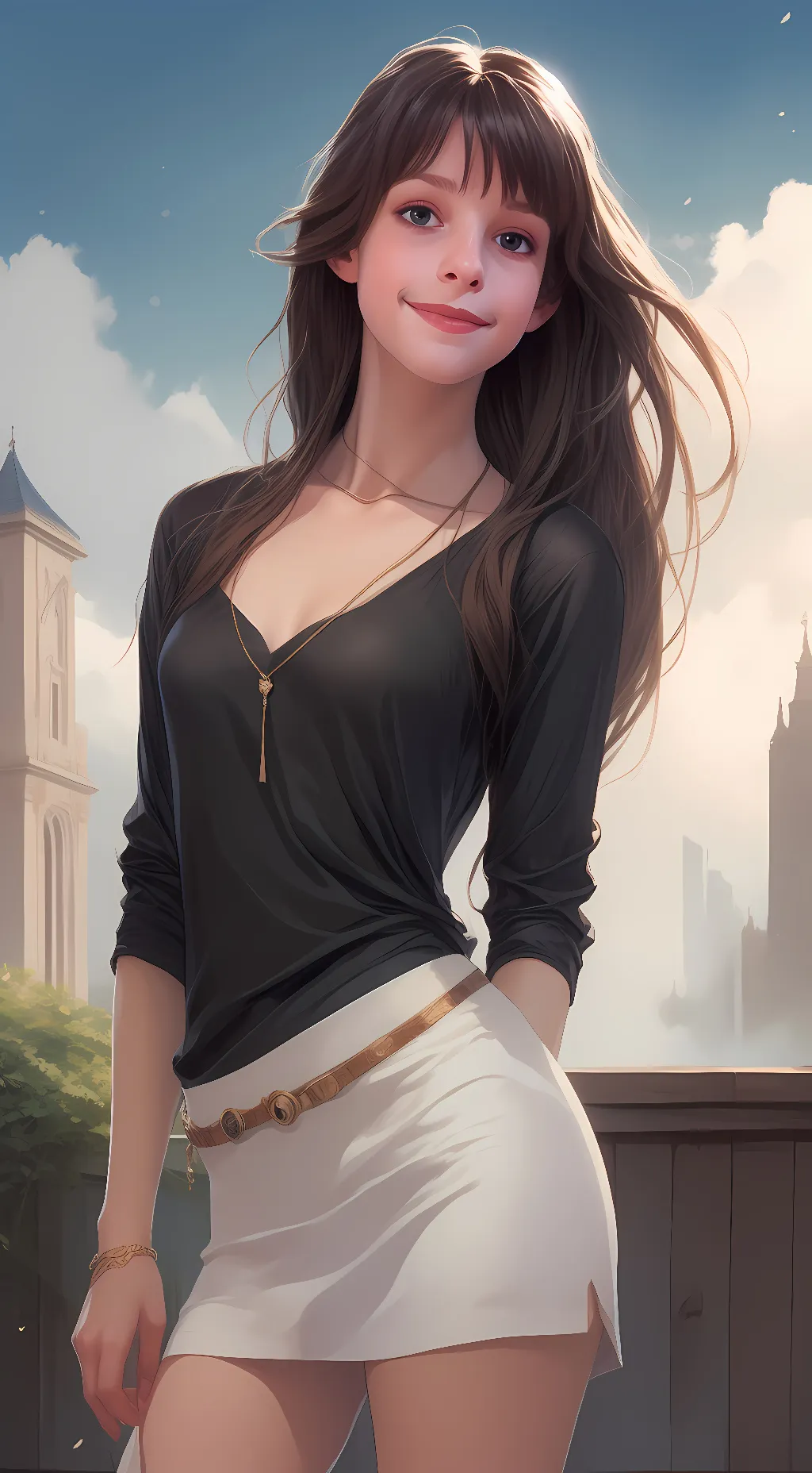 ai character: Dahlia background