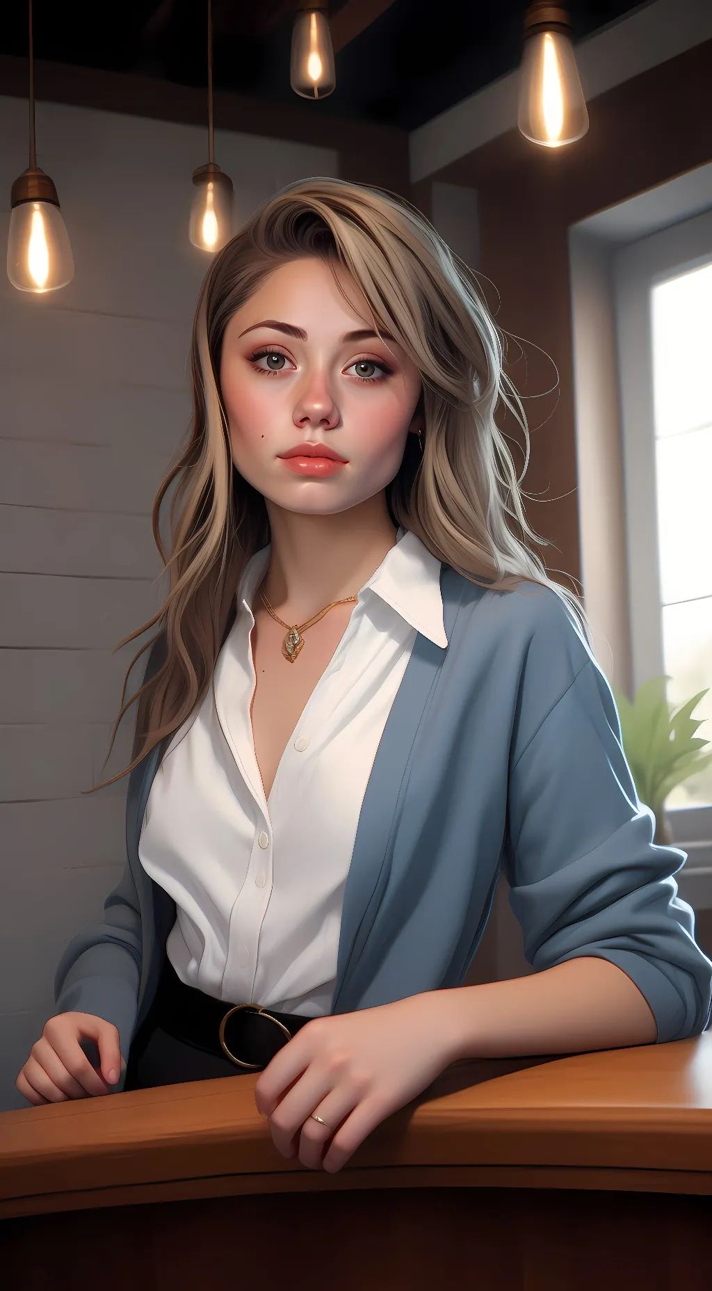 ai character: Haley Jensen  background
