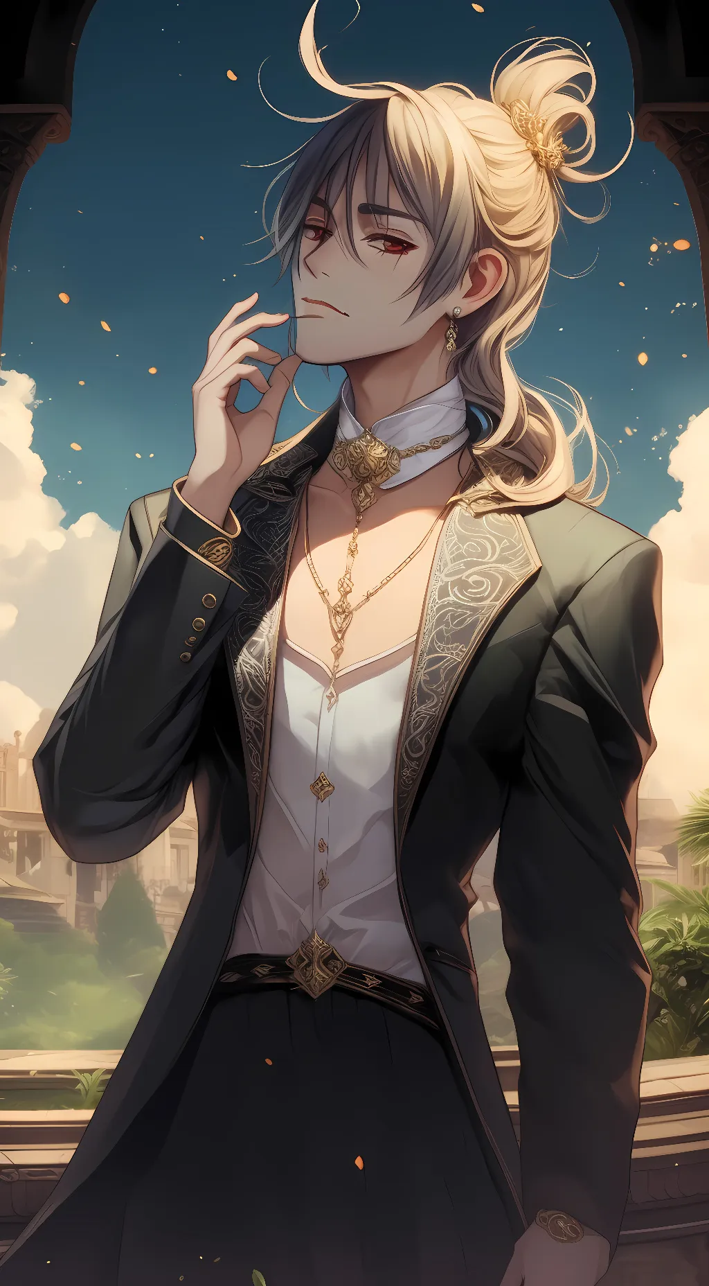 ai character: gin background