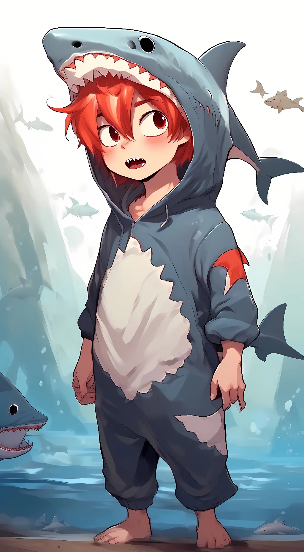 ai character: baby kirishima  background