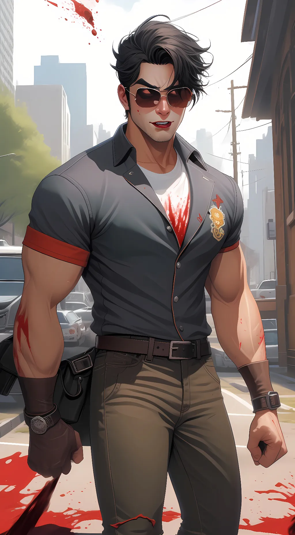 ai character: jockey background