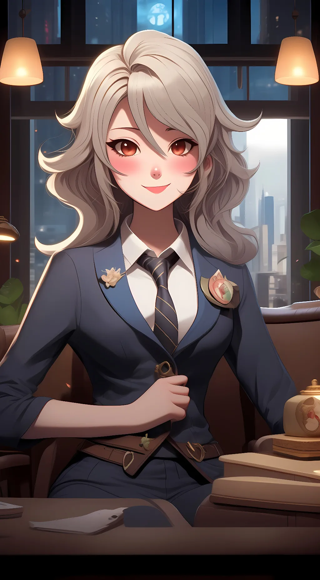 ai character: luna background