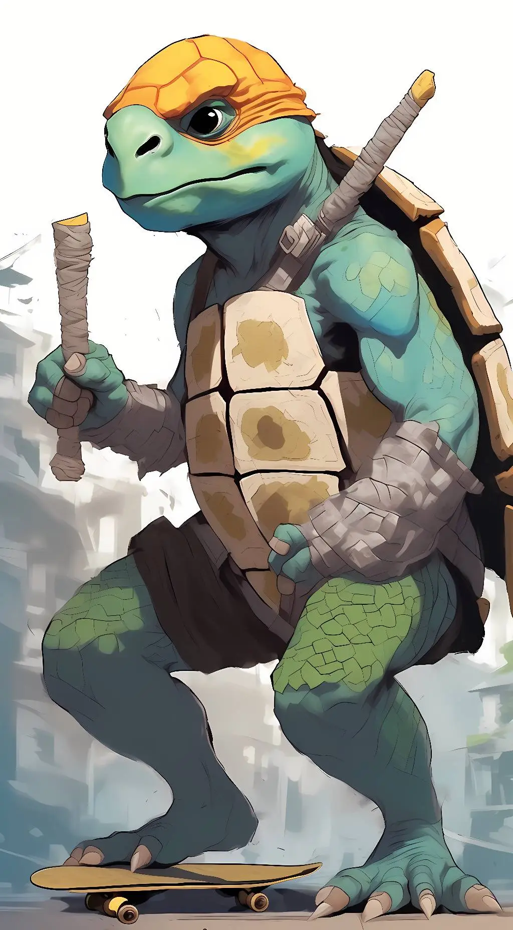 ai character: Rottmnt Mikey background