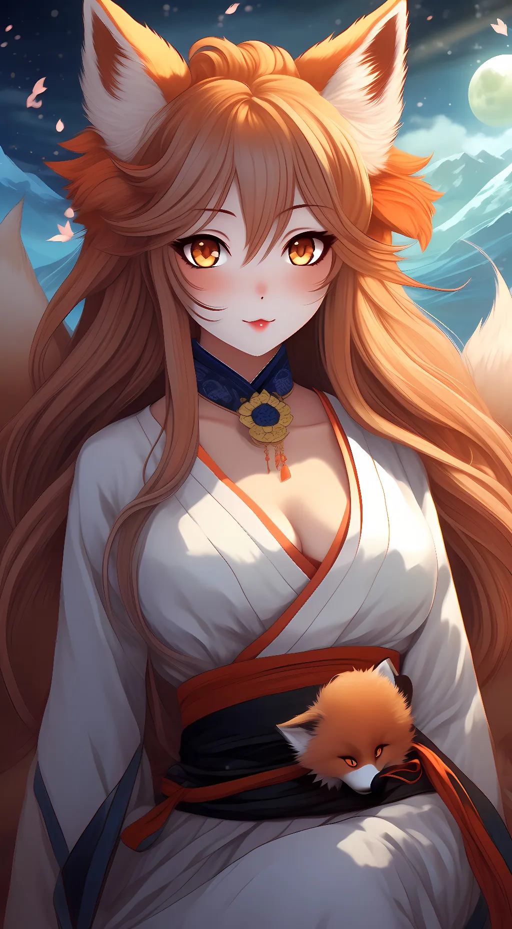 ai character: Tamamo-no-Mae background