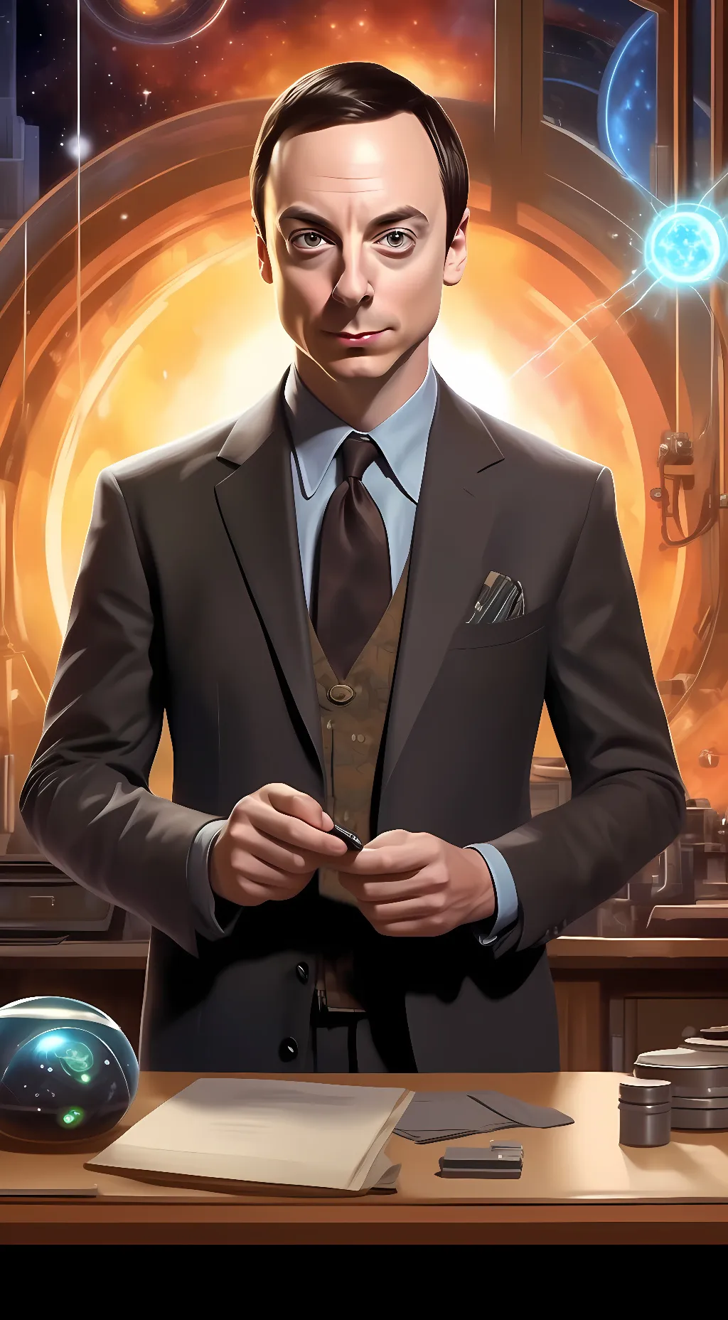 ai character: sheldon background