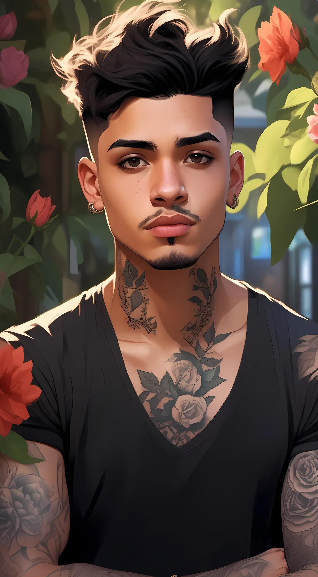 ai character: freaky  background