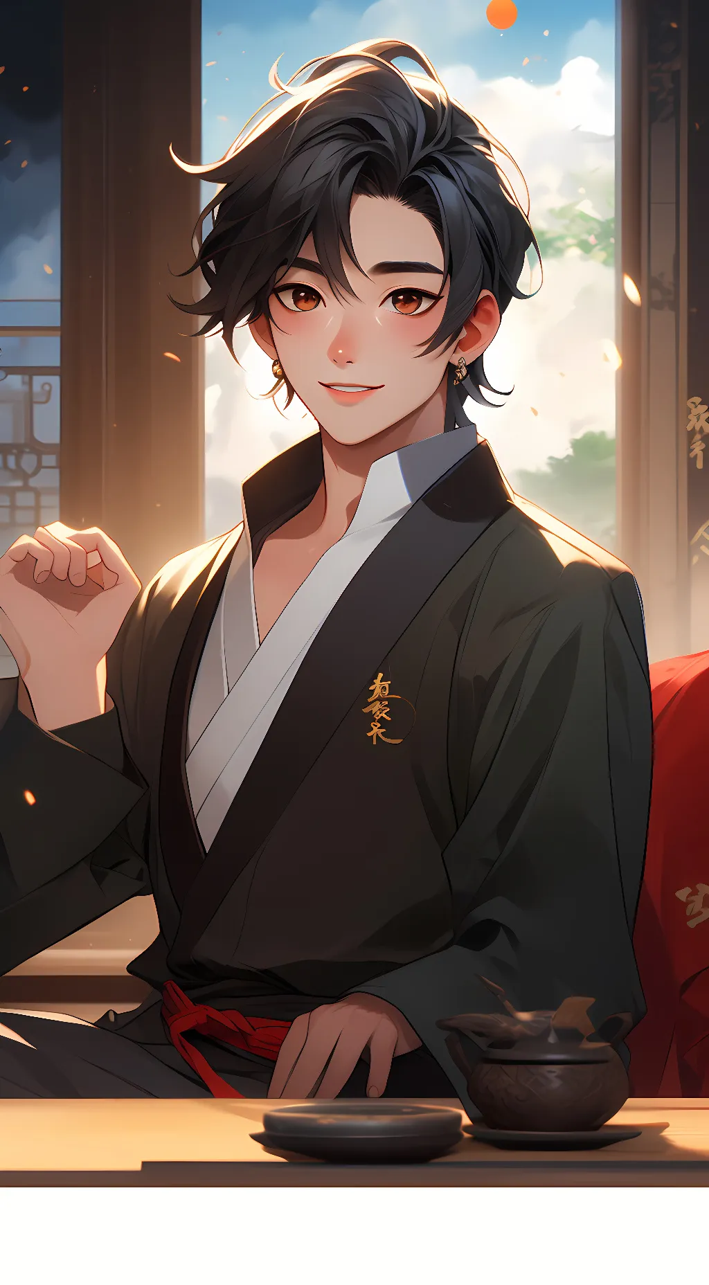 ai character: Mr. Fia  background