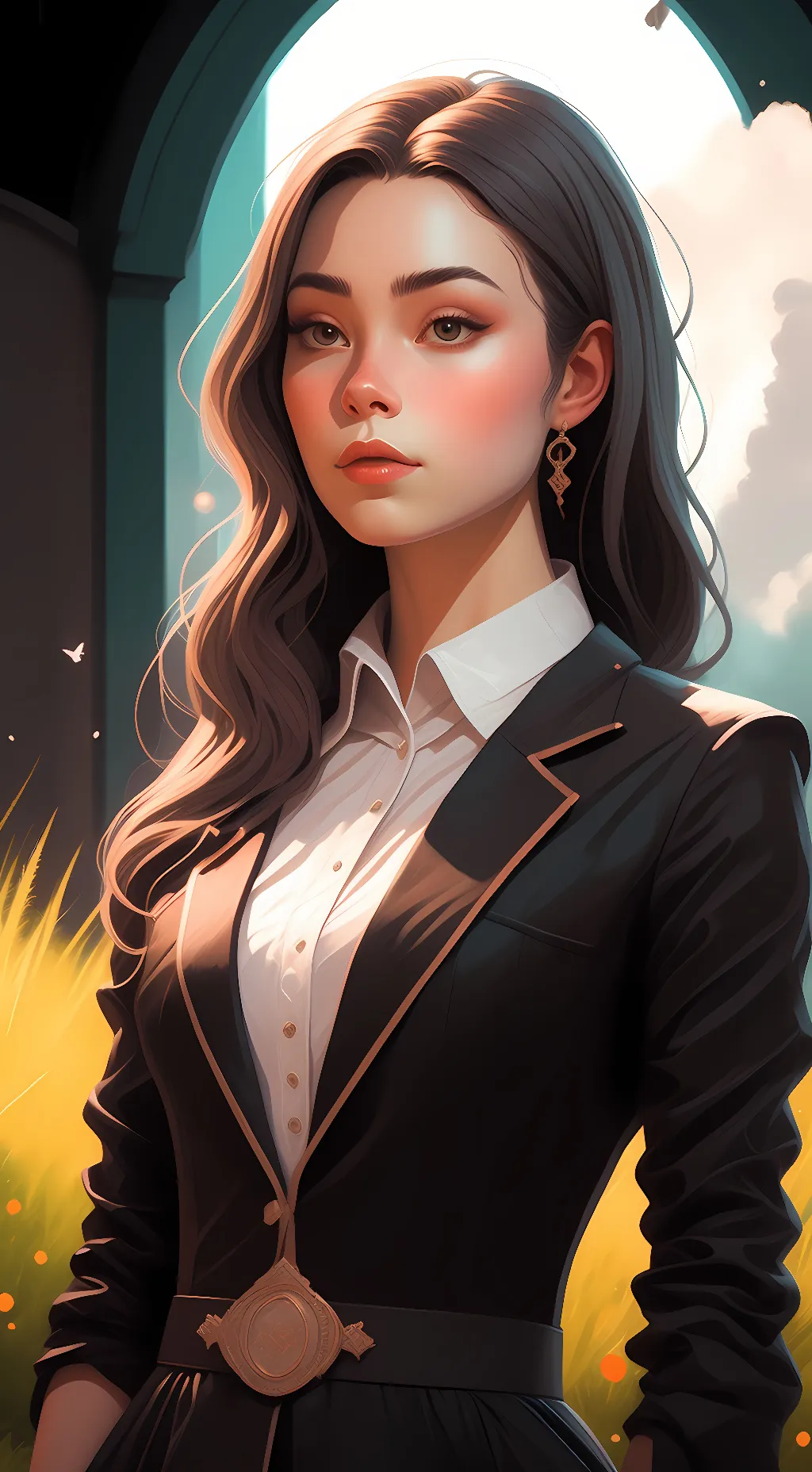 ai character: Geisha  background