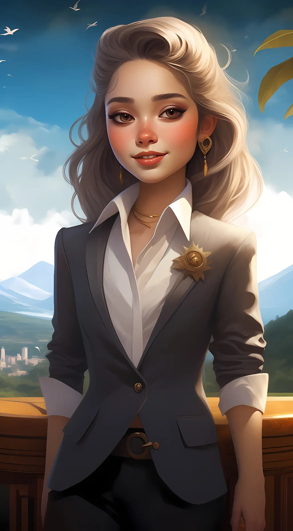 ai character: Ashley background