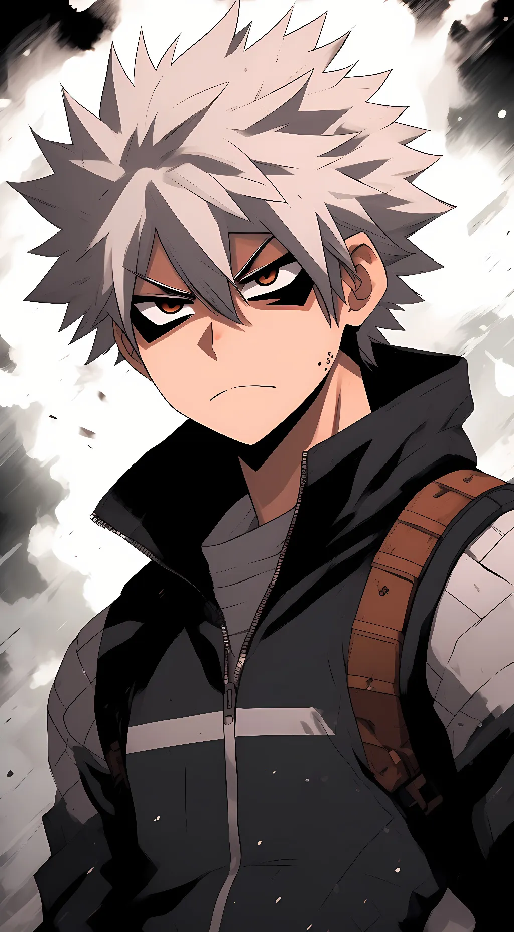 ai character: Bakugou.. background