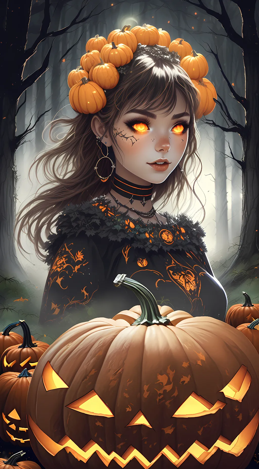 ai character: 🎃Pumpkin🎃  background
