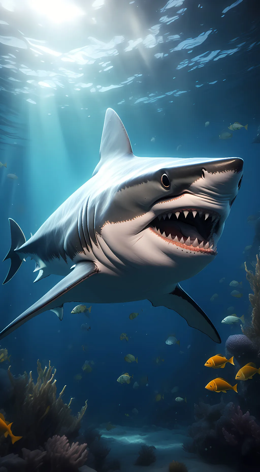 ai character: Shark background