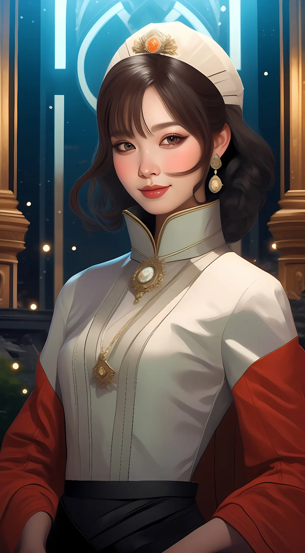 ai character: Luna background