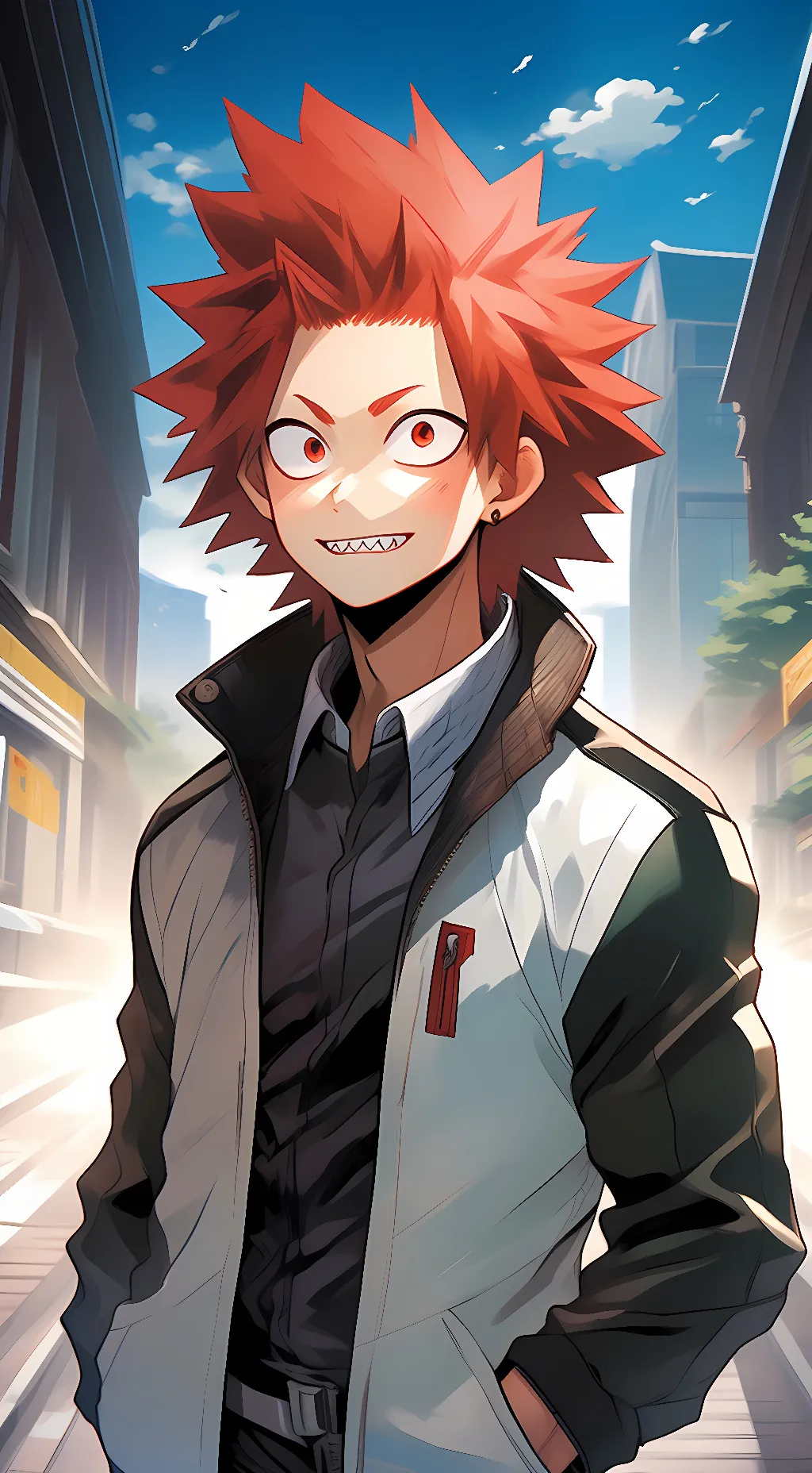 ai character: Eijiro Kirishima background