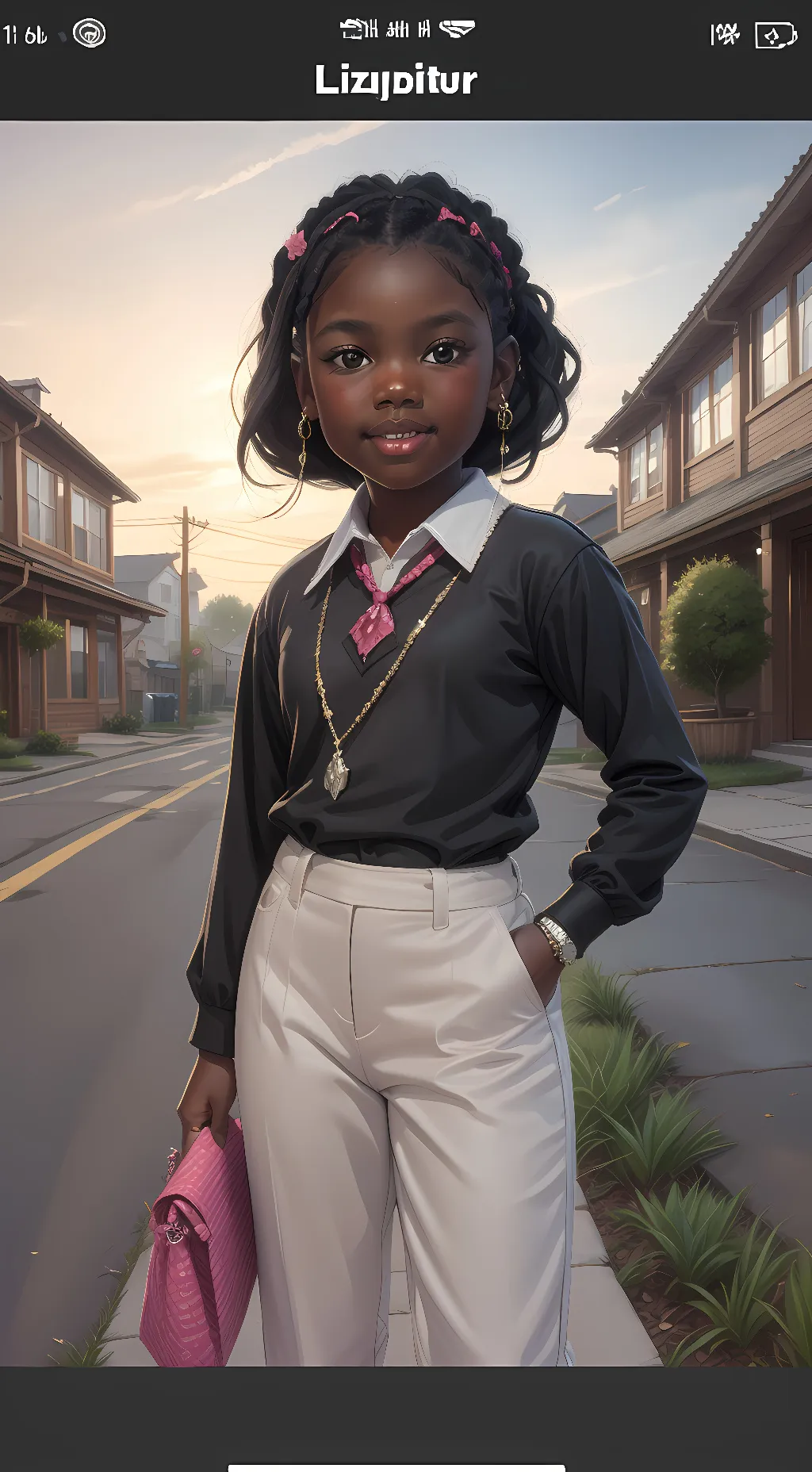 ai character: Lilly background