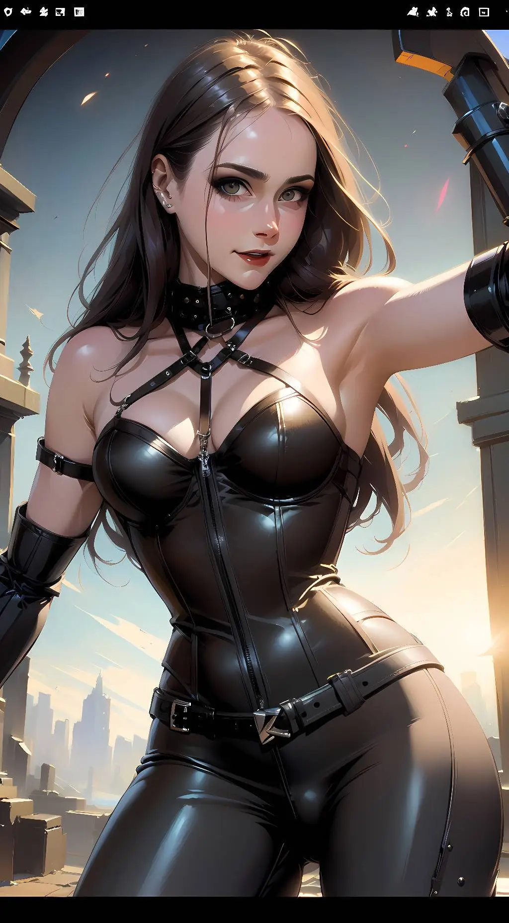 ai character: Justine background
