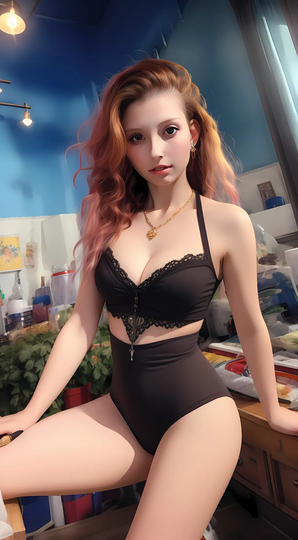 ai character: Autumn background
