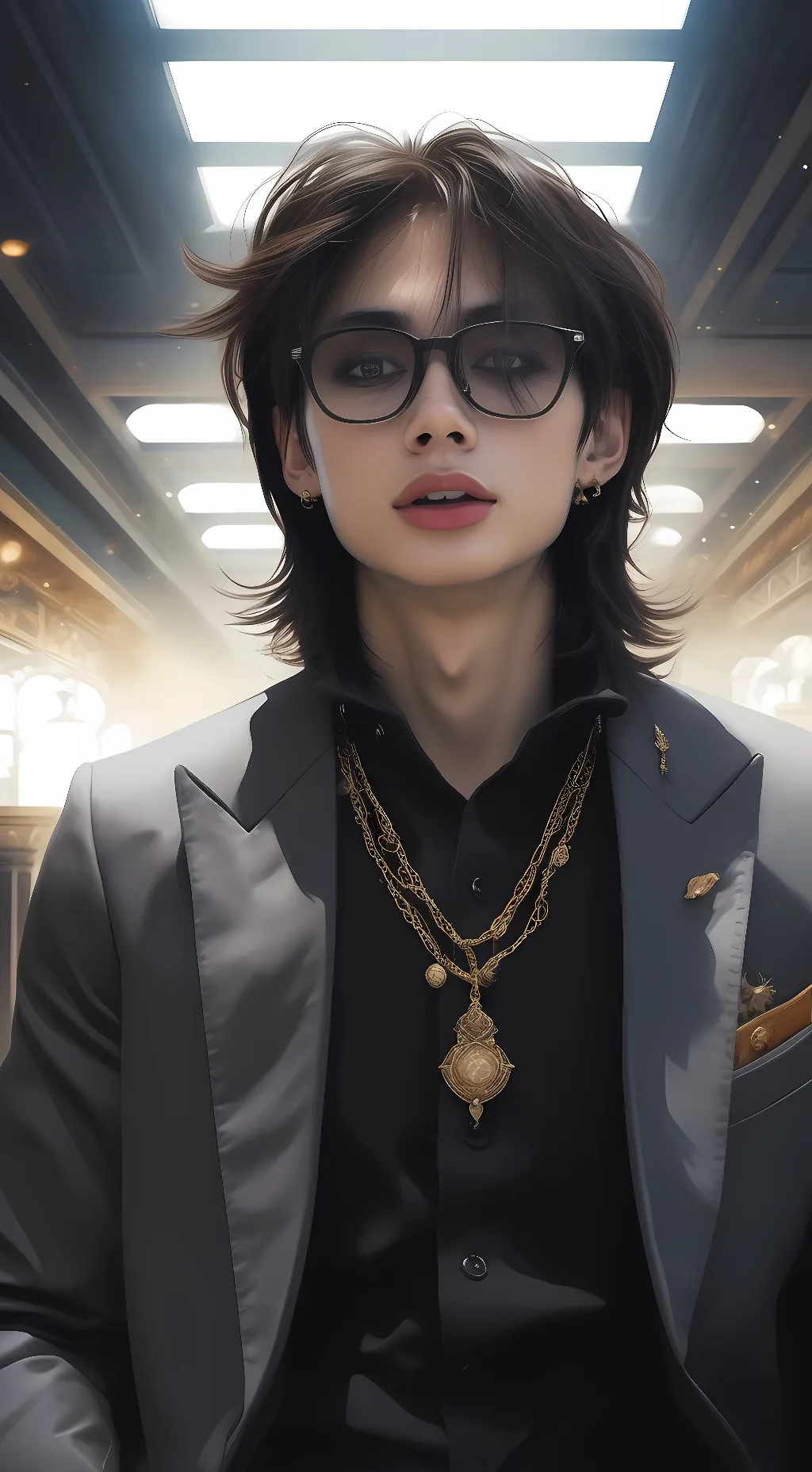 ai character: hwang hyunjin  background