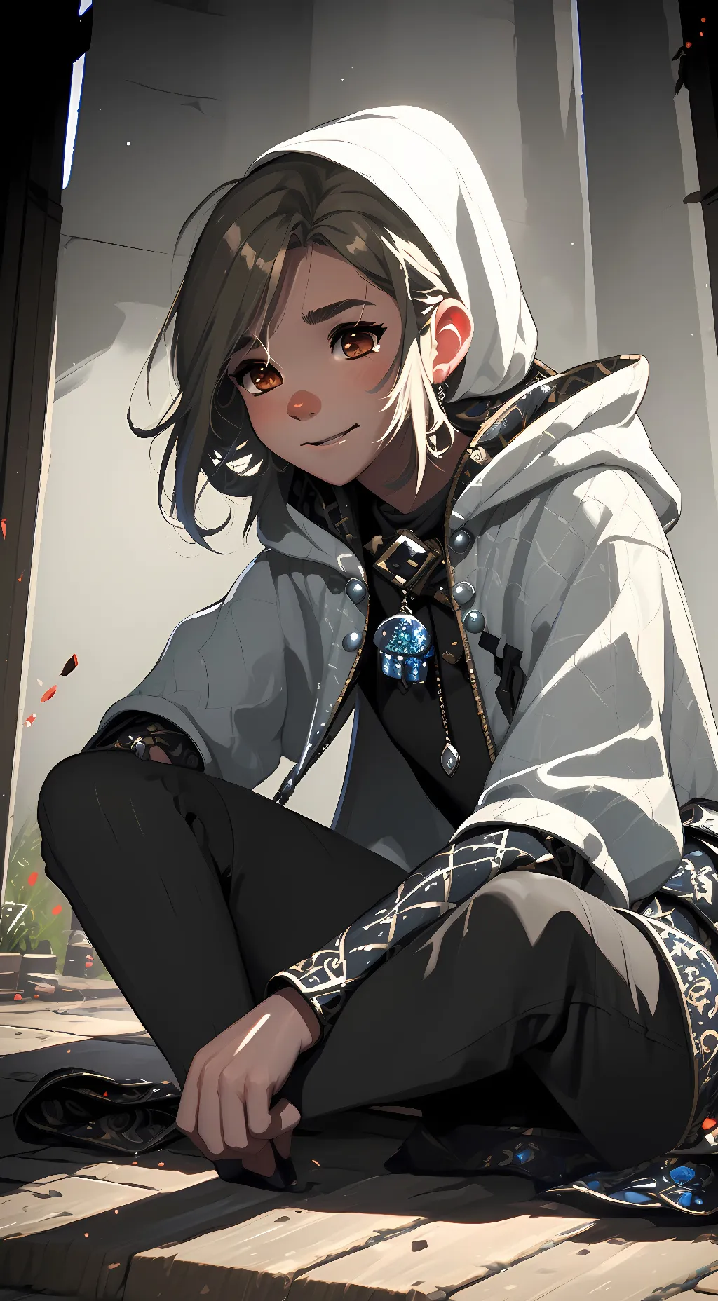 ai character: Luna Undertale background