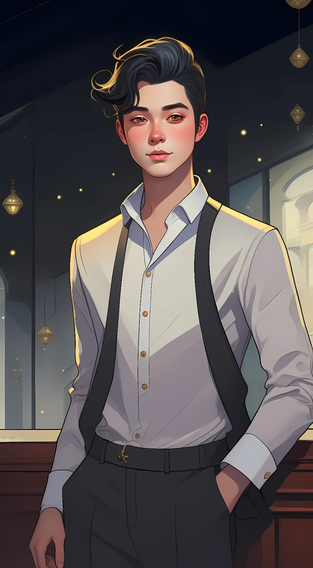 ai character: Mr b background