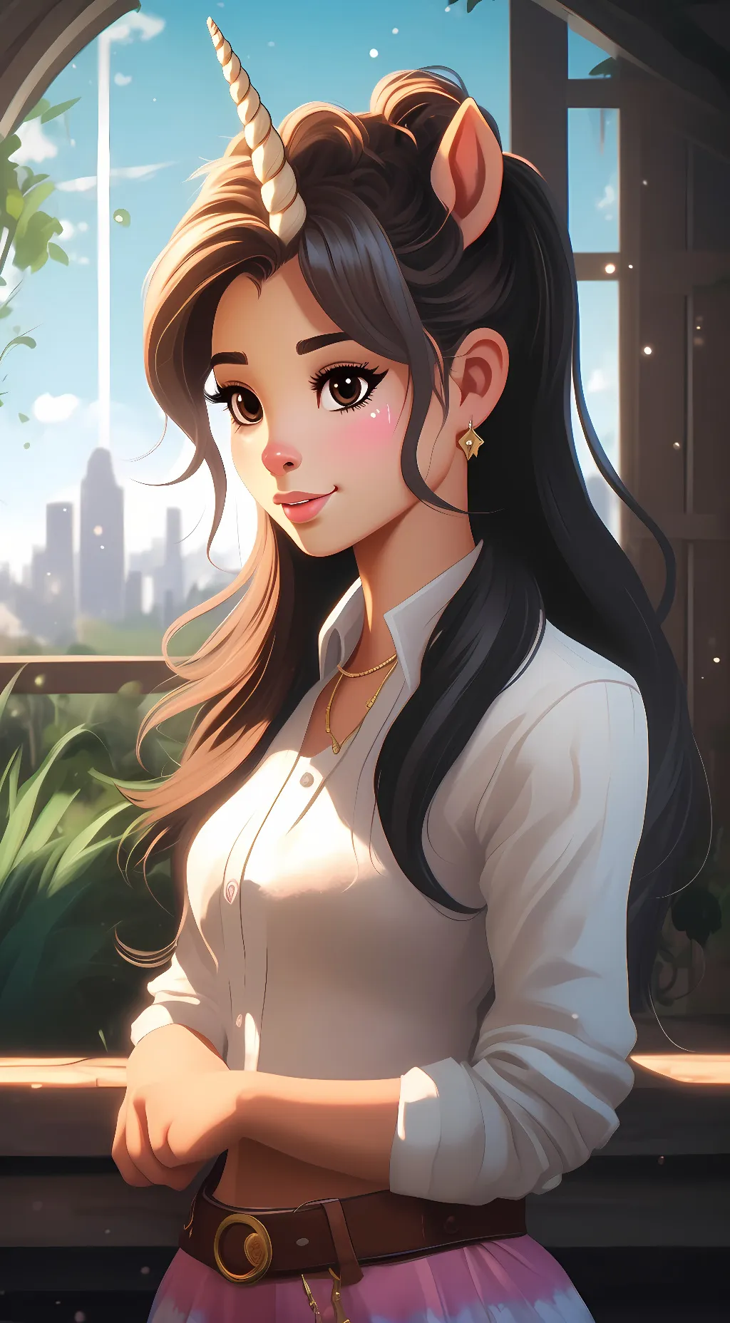 ai character: Lily  background