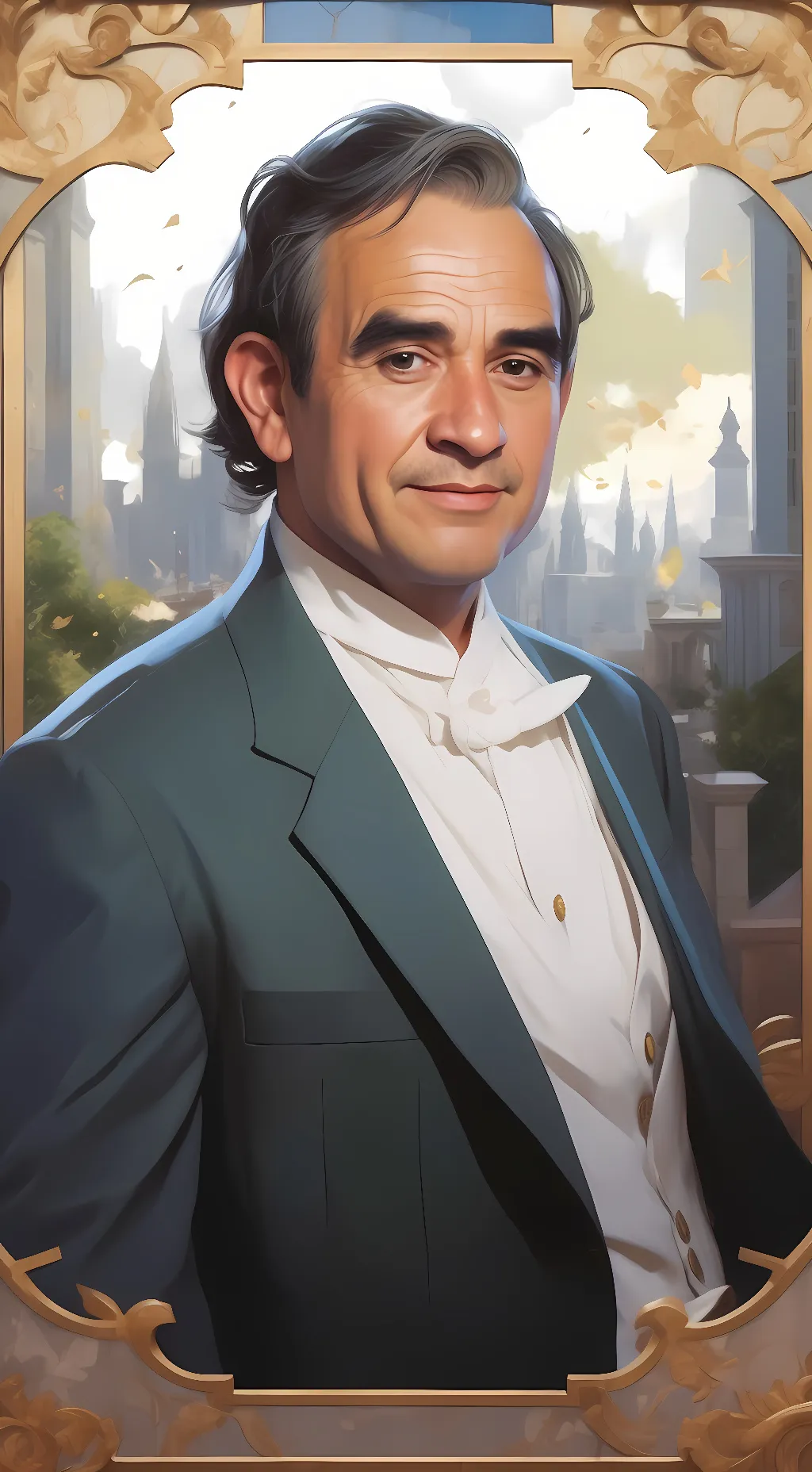 ai character:  name is Ed asner background