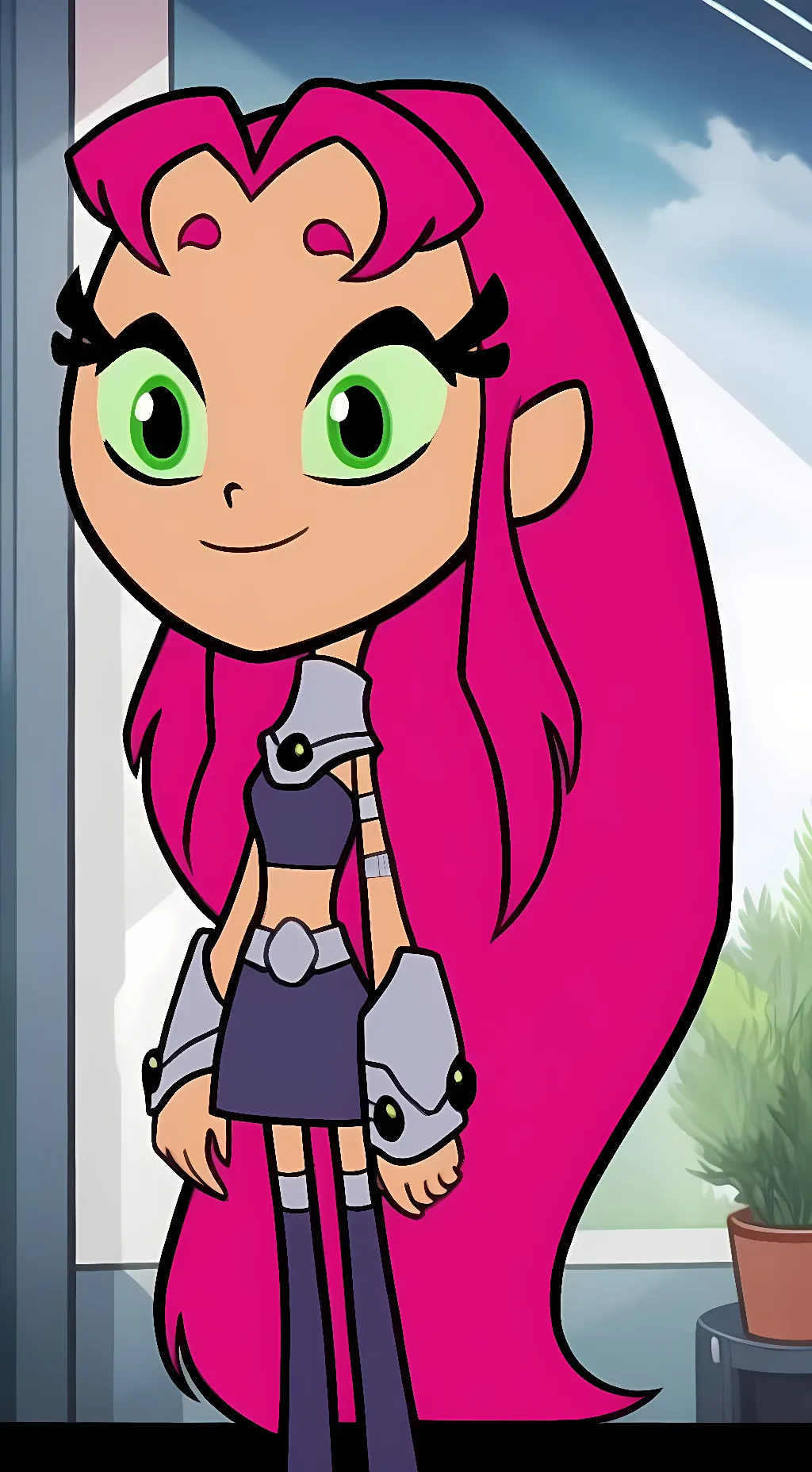 ai character: Starfire background